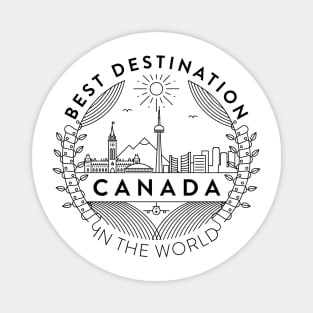 Canada Minimal Badge Design Magnet